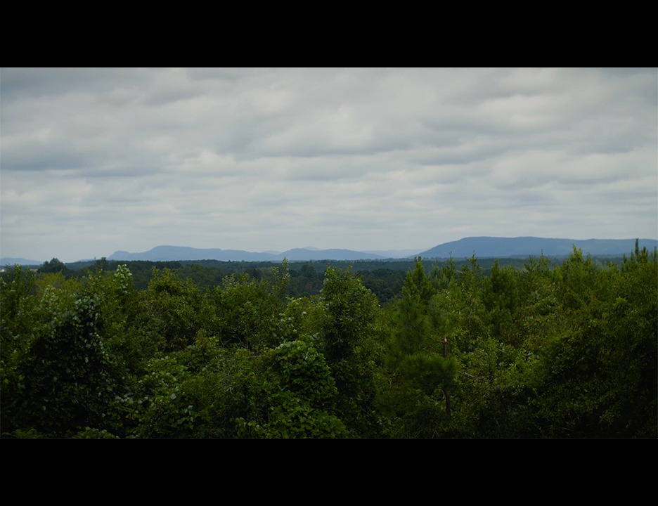 View of the Blue Ridge mountains from Van Darkholme's house in North Carolina
